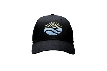 Black Baseball Cap with Embroidered Logo